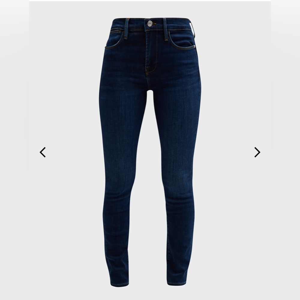 Frame high rise cigarette jeans